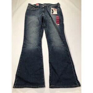 Levi Strauss Signature Jeans Women's 12 S Blue Mid-Rise Boot Cut Slimming